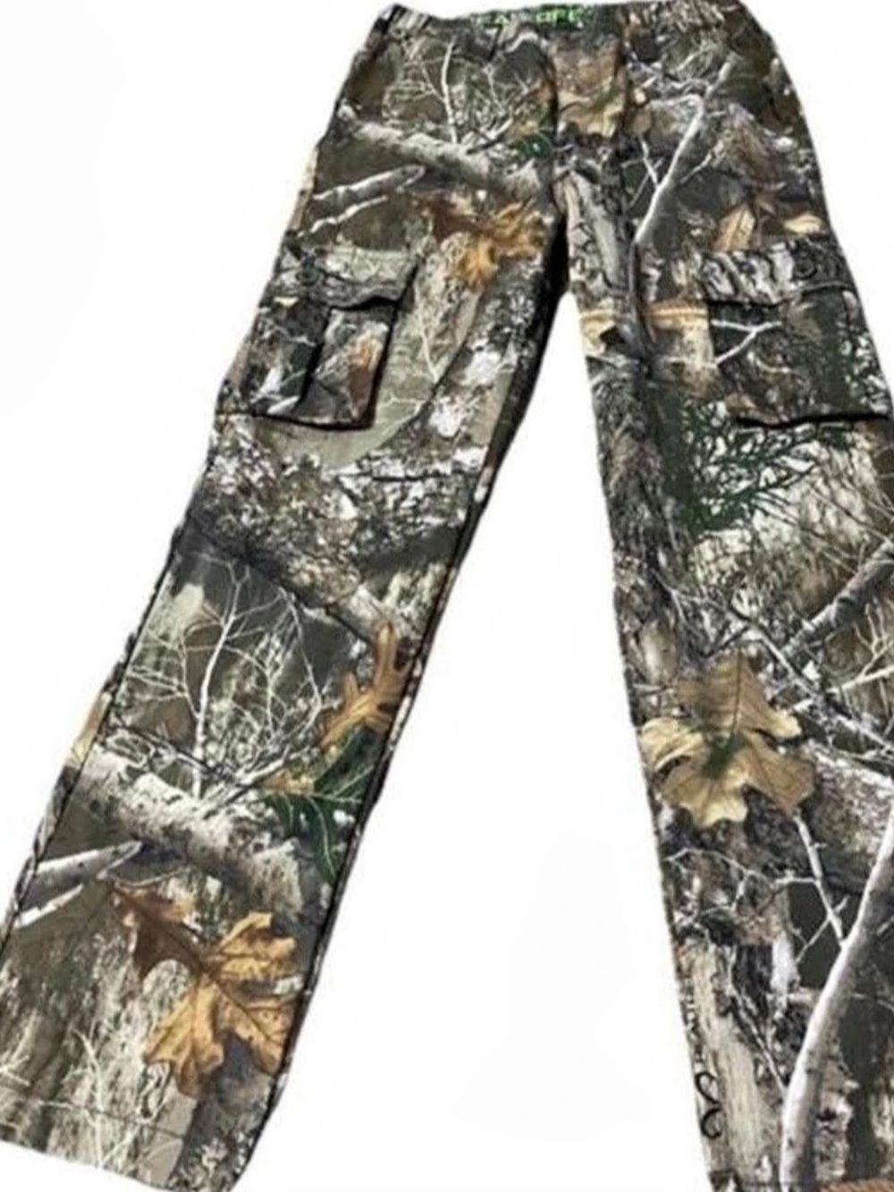Realtree men 6-Pocket Camo Cargo Pants Green & Brown XL
